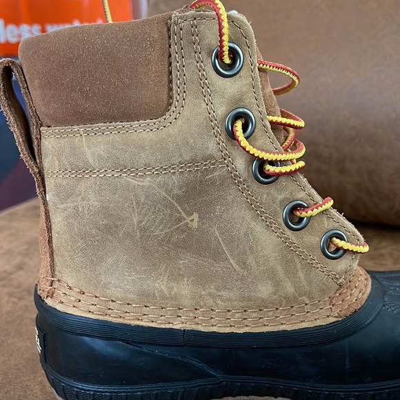 Sorel Cheyanne II Kids Lace Up Duck Boots Waterproof Insulated - Picture 9 of 11